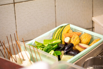 調理前の野菜