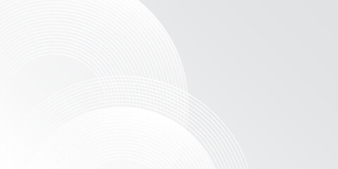 Absract white glowing geometric lines on gray background simple design art illustration
