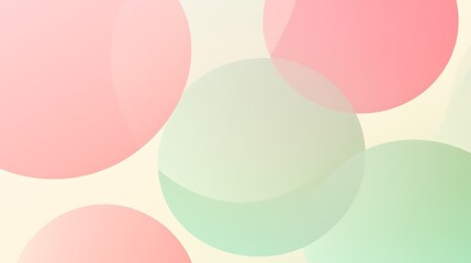 Abstract Pastel Circles Background Design
