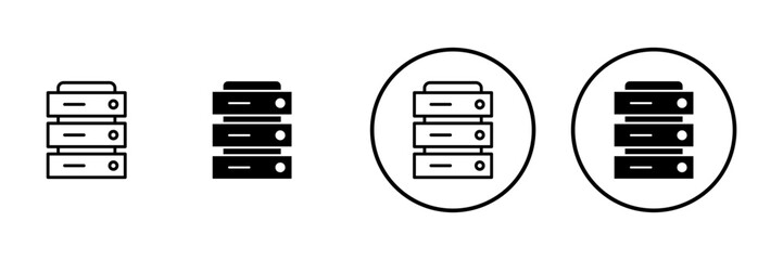 Database icon vector. database sign and symbol