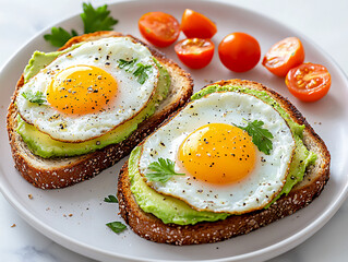 fresh avocado toast,