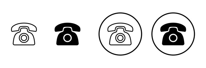 Telephone icon vector. phone sign and symbol
