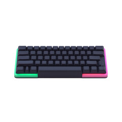 Sleek Black Gaming Keyboard with RGB Lighting
