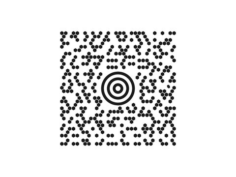 Maxiコードのイラスト