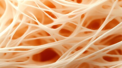 Naklejka premium Abstract Orange Network Intricate Fiber Texture.