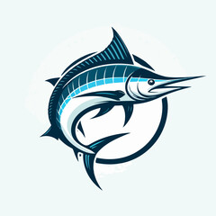 marlin fish vector illustration