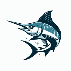 marlin fish vector illustration