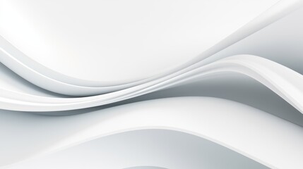 Abstract curved dynamic white background