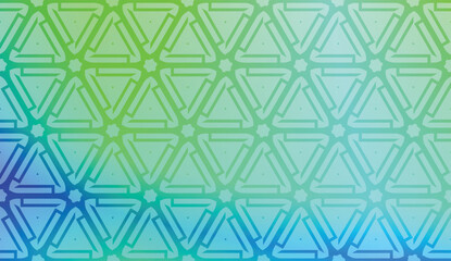 Pattern with geometric shape background. Vector illustration. Template for wallpaper, interior design, decoration, scrapbooking page. Gradient color