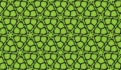 Fototapeta premium For wallpaper, advert, business, brochure, flyer. Green color Vector seamless smart design. Background in triangles style.