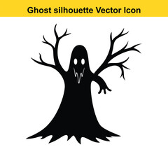 Fototapeta premium Halloween Monsters Silhouette Vector Icon Set