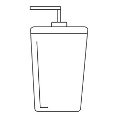 drink bottle and glass icon logo vector design