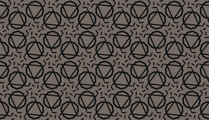 Vector pattern with abstract line in triangles style. Hipster background. For your idea, presentation, smart design. Brown chocolate color. Seamless