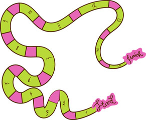 Snake Board Game Pathway