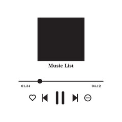 music playlist icon vector design