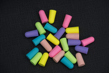 24 pieces colorful foam earplugs 