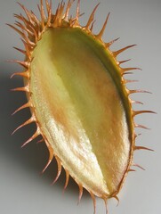 Detailed close-up of a Venus flytrap, highlighting its intricate trapping mechanism