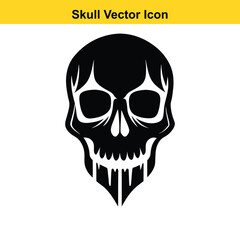 Skull and crossbones with white background.