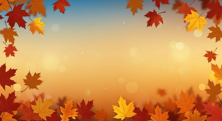 Obraz premium Autumn's Gentle Embrace AI Generated