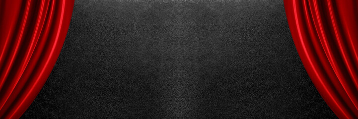 赤い幕のステージ