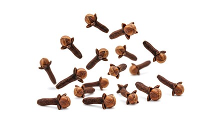 Floating Cloves A Spice Symphony Aromatic Dance Of Cloves Cloves In Motion Spice Burst Clove Cascade Brown Spice Flight Fragrant Clove Fall Dancing Cloves Clove Cloud Spice Swirl AI Generated