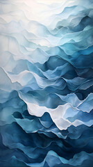 Obraz premium Eternal Flow: The Elegance of Undulating Waves in Tranquil Motion