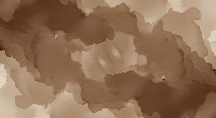 Sepia Dreamscapes Brown Ink Watercolor Flow Earthy Hues Abstract Fluid Forms In Sepia Subtle Shades Of Brown AI Generated