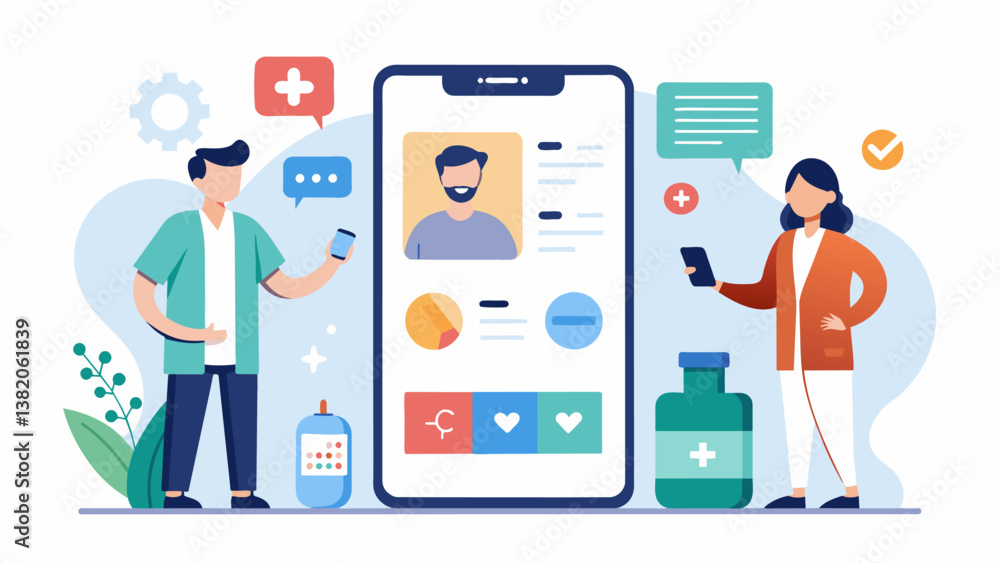 Poster a mobile app that allows patients to track and share data about their symptoms and medication usage 