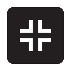 illustration of the minimize button icon vector design