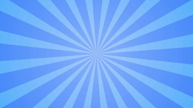 Abstract spinning white sunburst stripe retro loop pink background, A striking sunburst pattern with blue and white alternating beams,
Sunburst, radial, sun light, circus, stripe background rotation.