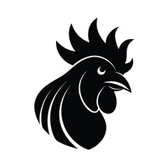 rooster silhouette vector