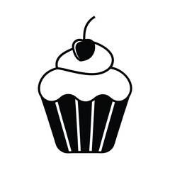 cupcake vector illustration