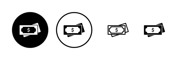 Money icon logo design. Money sign and symbol