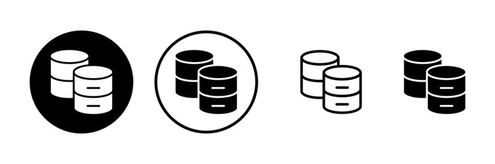 Database icon vector illustration. database sign and symbol