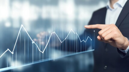 Business analytics presentation office environment digital interface data visualization professional perspective