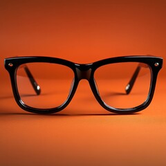 Close-up of a pair of thick glasses.