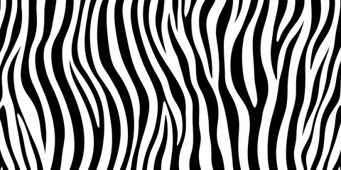 Abstract Modern black and white monochrome soft bend zebra pattern striped line art pattern background. Elegant wavy lines design.