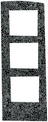 Black and white flower pattern photo booth style frame