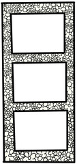 Black and white flower doodle photobooth style frame