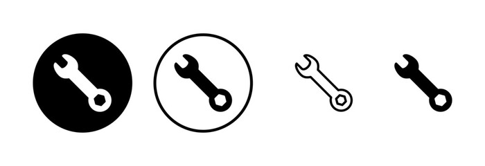Wrench icon logo design. repair icon. tools sign and symbol