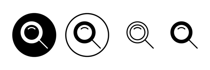 Search icon vector illustration. search magnifying glass sign and symbol