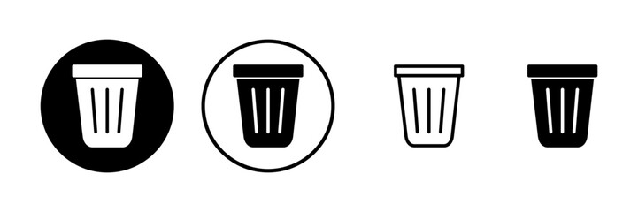 Trash icon vector illustration. trash can icon. delete sign and symbol.