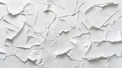 Obraz premium Abstract white textured surface with torn paper layers