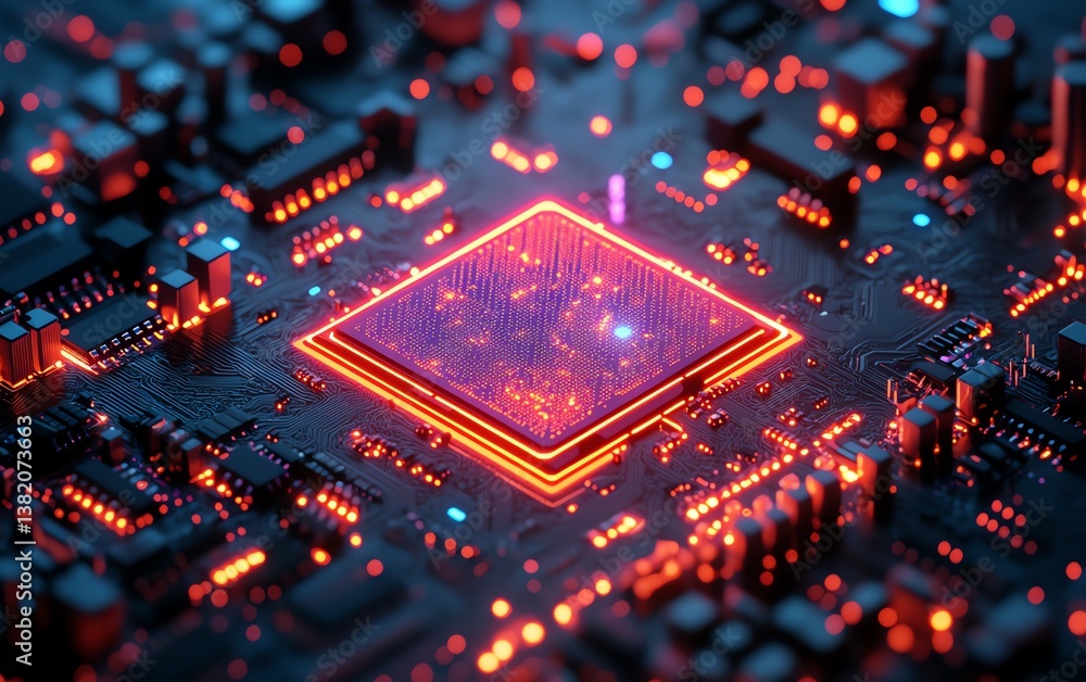 Poster software coding motherboard texture, technology electronics, hightech digital design, engineering an