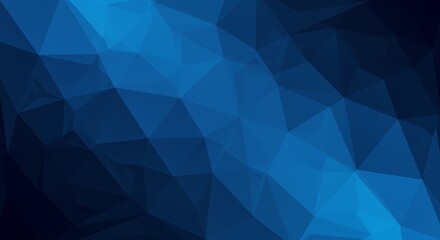 Deep Blue Facets AI Generated