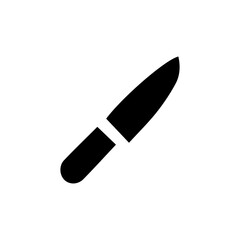 Kitchen knife icon with transparent background