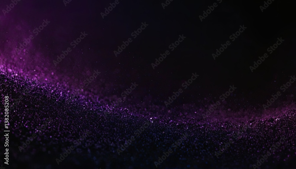 Poster 3d digital wave background with flowing particles design 1