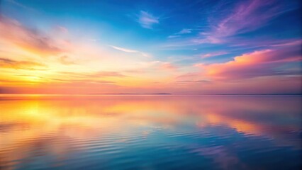Obraz premium Soft pastel hues blend in a gentle gradient, set against a calming backdrop of warm tones, creating a serene atmosphere perfect for relaxation and contemplation, gradient, soothing