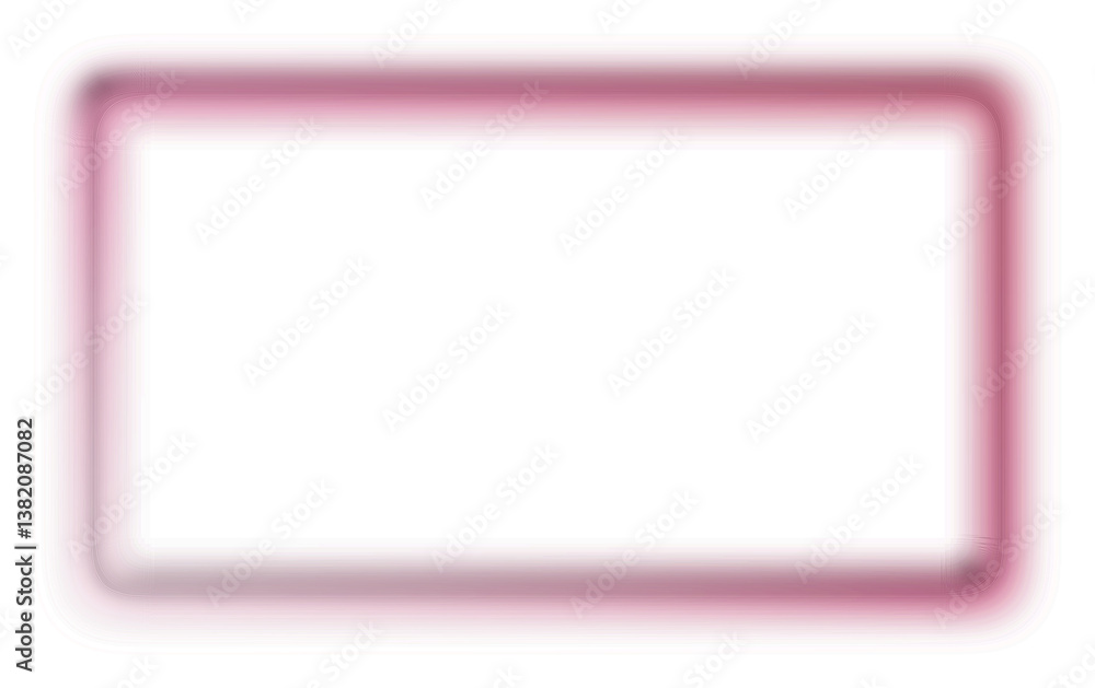 Poster pink square photo or text frame with decorative 3d border and empty space for design