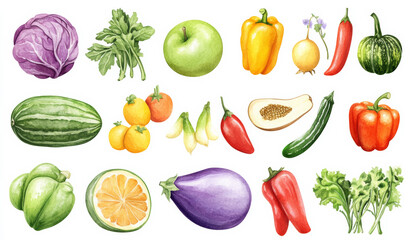 Vibrant Variety: A rich assortment of fresh, colorful, and organic vegetables, artistically arranged to celebrate the bounty of the harvest.